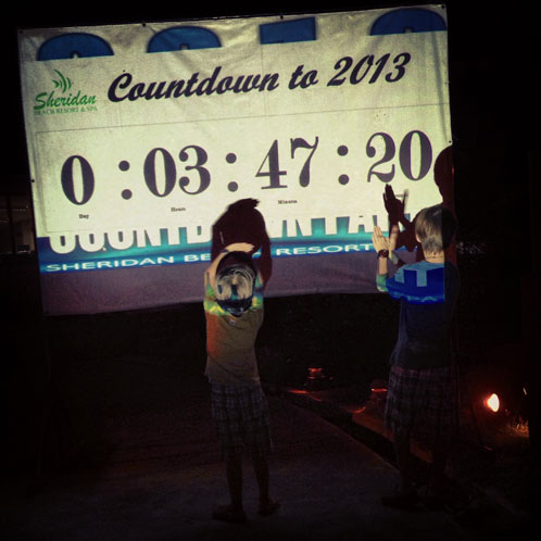 The kids counting down to 2013